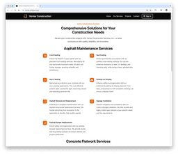 Vortex Construction Services screenshot 2