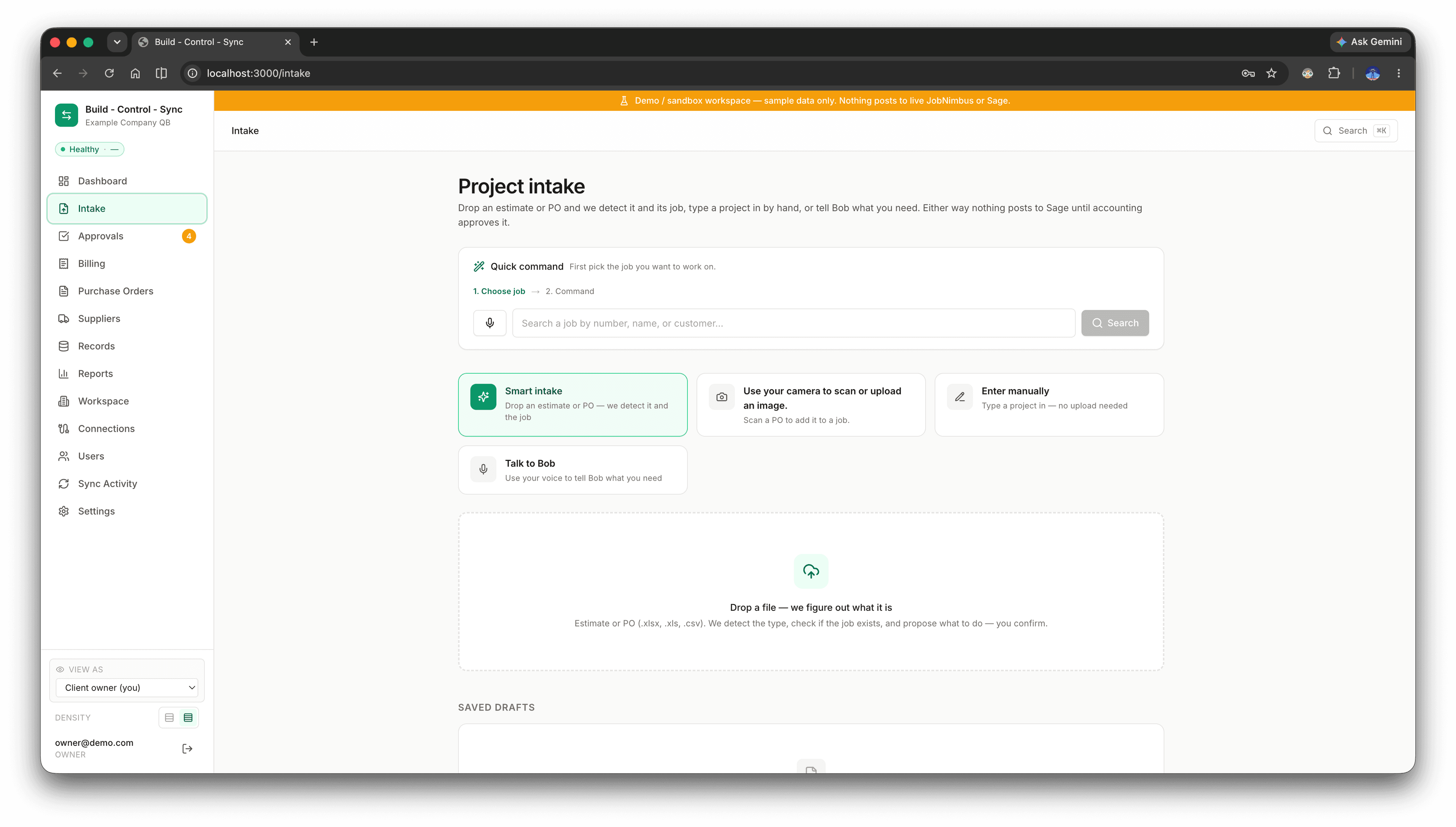 Build. Control. Sync screenshot 1